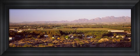 Framed Overview of Alamogordo, Otero County, New Mexico, USA Print