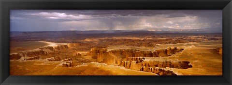 Framed Storm clouds over Canyonlands National Park, Utah Print