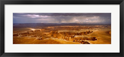 Framed Storm clouds over Canyonlands National Park, Utah Print