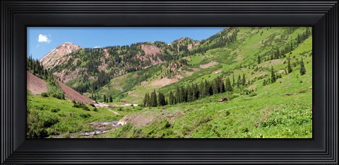 Framed Wilderness area and Snake River, Crested Butte, Colorado, USA Print