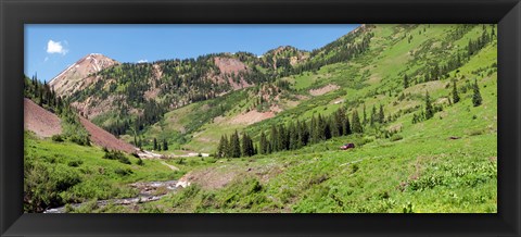 Framed Wilderness area and Snake River, Crested Butte, Colorado, USA Print