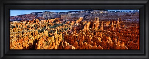 Framed Hoodoo rock formations in Bryce Canyon National Park, Utah, USA Print