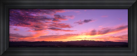 Framed Clouds in the sky at dusk, Las Vegas, Nevada, USA Print