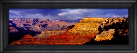 Framed Spectators at the Grand Canyon, Grand Canyon, Grand Canyon National Park, Arizona, USA Print