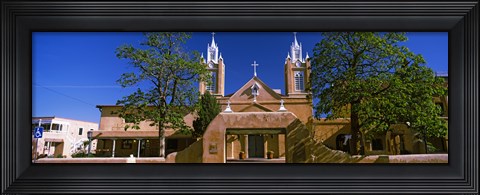 Framed Facade of a church, San Felipe de Neri Church, Old Town, Albuquerque, New Mexico, USA Print