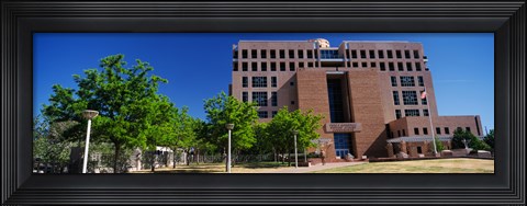 Framed Facade of a government building, Pete V.Domenici United States Courthouse, Albuquerque, New Mexico, USA Print