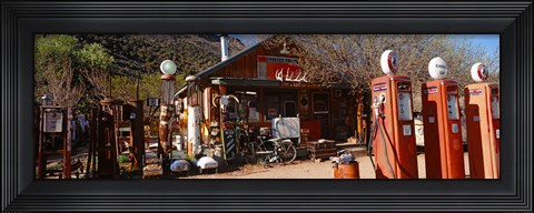 Framed Old Frontier Gas Station, Embudo, New Mexico Print