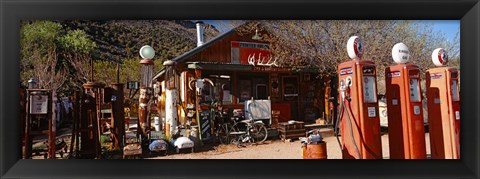 Framed Old Frontier Gas Station, Embudo, New Mexico Print