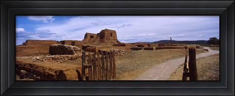 Framed Ruins of the Pecos Pueblo mission church, Pecos National Historical Park, New Mexico, USA Print