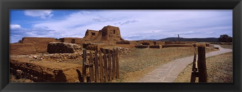 Framed Ruins of the Pecos Pueblo mission church, Pecos National Historical Park, New Mexico, USA Print