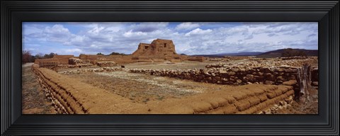Framed Church ruins, Pecos National Historical Park, New Mexico, USA Print