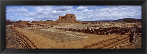 Framed Church ruins, Pecos National Historical Park, New Mexico, USA Print