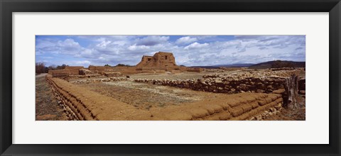 Framed Church ruins, Pecos National Historical Park, New Mexico, USA Print