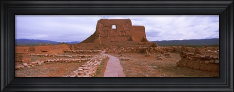 Framed Church ruins in Pecos National Historical Park, New Mexico, USA Print
