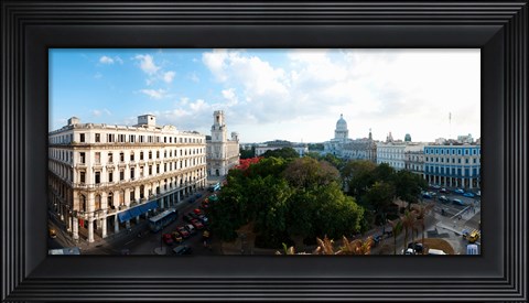 Framed State Capitol Building in a city, Parque Central, Havana, Cuba Print