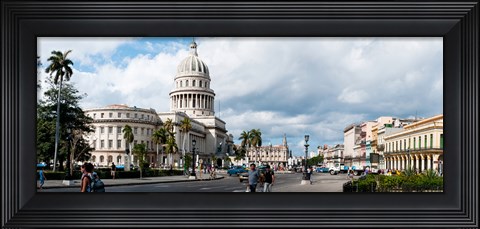 Framed Government building in a city, El Capitolio, Havana, Cuba Print