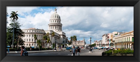 Framed Government building in a city, El Capitolio, Havana, Cuba Print