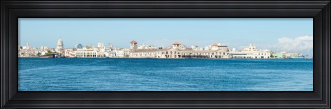 Framed Havana Harbor seen from east side at Regla Ferry Dock, Havana, Cuba Print