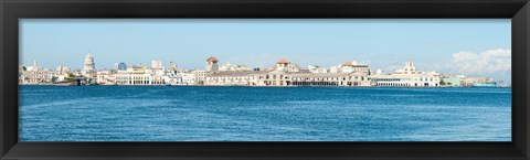 Framed Havana Harbor seen from east side at Regla Ferry Dock, Havana, Cuba Print
