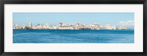 Framed Havana Harbor seen from east side at Regla Ferry Dock, Havana, Cuba Print