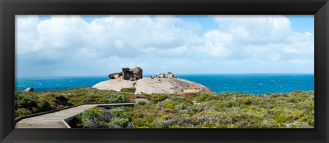 Framed Remarkable rocks on the coast, Flinders Chase National Park, Kangaroo Island, South Australia, Australia Print