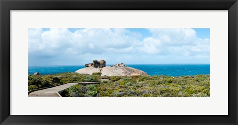 Framed Remarkable rocks on the coast, Flinders Chase National Park, Kangaroo Island, South Australia, Australia Print