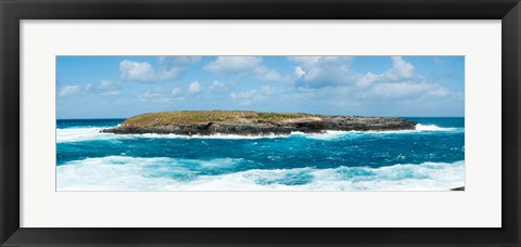 Framed Small island in the sea, Flinders Chase National Park, Kangaroo Island, South Australia, Australia Print