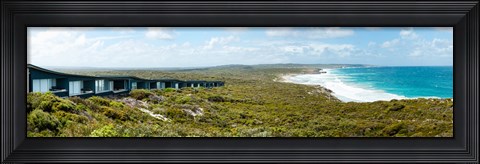 Framed Lodges at the oceanside, South Ocean Lodge, Kangaroo Island, South Australia, Australia Print
