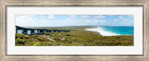 Framed Lodges at the oceanside, South Ocean Lodge, Kangaroo Island, South Australia, Australia Print
