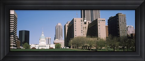 Framed Government building in a city, Old Courthouse, St. Louis, Missouri Print