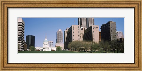 Framed Government building in a city, Old Courthouse, St. Louis, Missouri Print