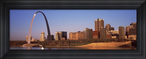 Framed Gateway Arch along Mississippi River, St. Louis, Missouri, USA 2013 Print