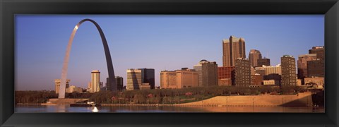 Framed Gateway Arch along Mississippi River, St. Louis, Missouri, USA 2013 Print