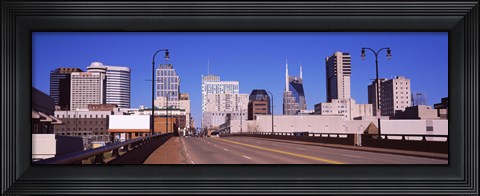 Framed Road into downtown Nashville, Tennessee, USA 2013 Print
