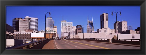 Framed Road into downtown Nashville, Tennessee, USA 2013 Print