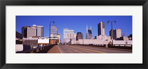 Framed Road into downtown Nashville, Tennessee, USA 2013 Print