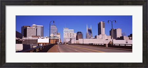 Framed Road into downtown Nashville, Tennessee, USA 2013 Print