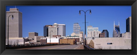 Framed Downtown Nashville, Tennessee Print