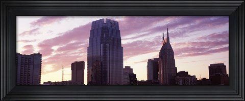Framed Pinnacle at Symphony Place and BellSouth Building at sunset, Nashville, Tennessee, USA 2013 Print