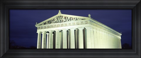 Framed Nashville Parthenon at night, Centennial Park, Nashville, Tennessee, USA Print