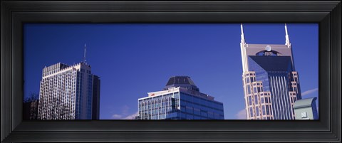 Framed Low angle view of buildings, Nashville, Davidson County, Tennessee, USA Print