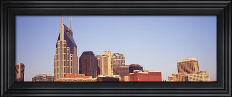 Framed Nashville skyline, Tennessee Print