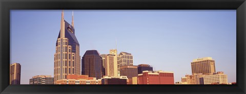 Framed Nashville skyline, Tennessee Print