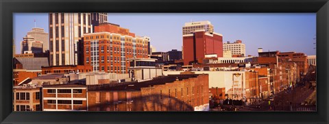 Framed Buildings in a downtown district, Nashville, Tennessee Print