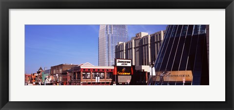 Framed Downtown district of Nashville, Tennessee Print