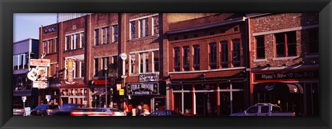 Framed Buildings along a street, Nashville, Tennessee, USA Print