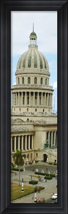 Framed Close Up of a Government building in Havana, Cuba Print