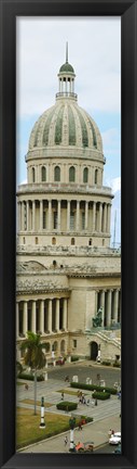 Framed Close Up of a Government building in Havana, Cuba Print