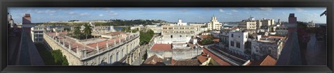 Framed High angle view of the city, Havana, Cuba Print