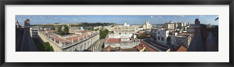 Framed High angle view of the city, Havana, Cuba Print